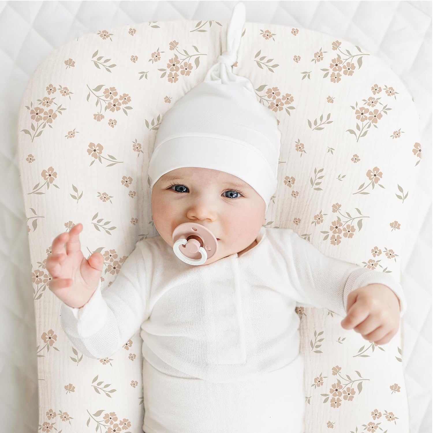 Konssy 2 Pack Muslin Baby Lounger Covers, Covers Only, 30.7" x 20"