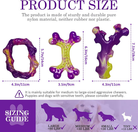 Frienhund 6-Pack Dog Toys for Aggressive Chewers: Dog Toy for Aggressive Chewer Large Breed, Dog Toy to Keep Them Busy, Dog, Bacon Flavor