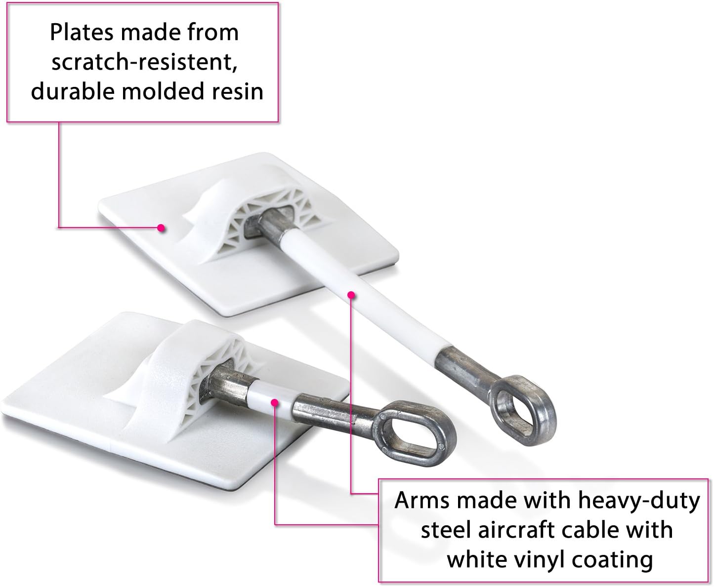 2-Pack Refrigerator Lock (White Without Padlock)