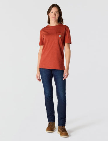 Carhartt Women's Iconic WK87 Pocket T-Shirt Closeout