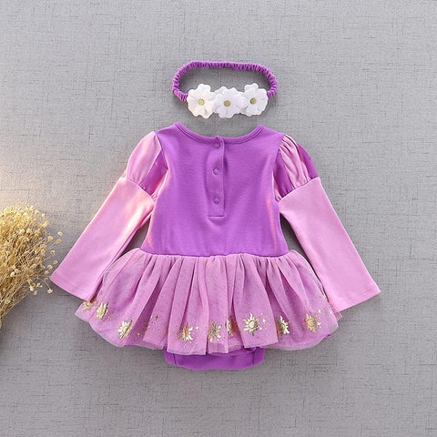 Dressy Daisy Baby Toddler Girls Princess Costume Romper with Headband
