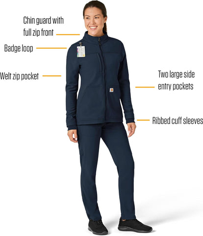 Carhartt Scrubs C81023 Women's Rugged Flex® Modern Fit Bonded Fleece Ja