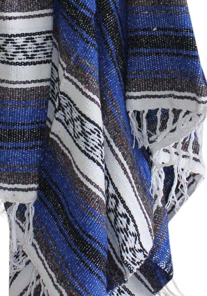 Del Mex Classic Mexican Blanket Poncho