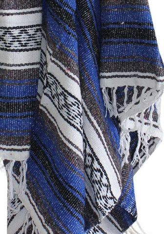 Del Mex Classic Mexican Blanket Poncho