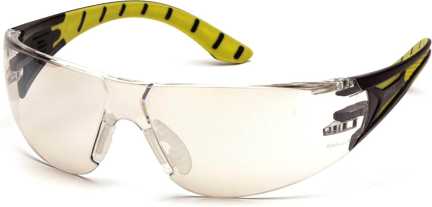 Pyramex Endeavor Plus Safety Glass Black/Gray Frame With Foam Padding Clear H2MAX Anti-fog Lens