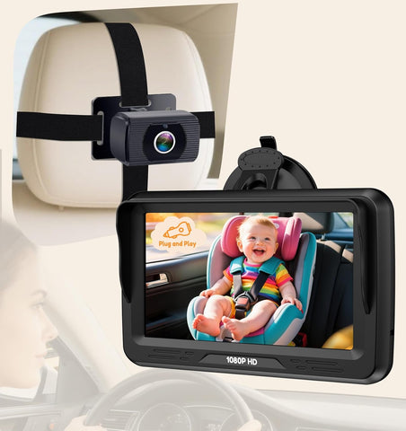 Rohent Baby Car Camera HD 1080P - Rear-Facing Infant Monitor Clear Picture