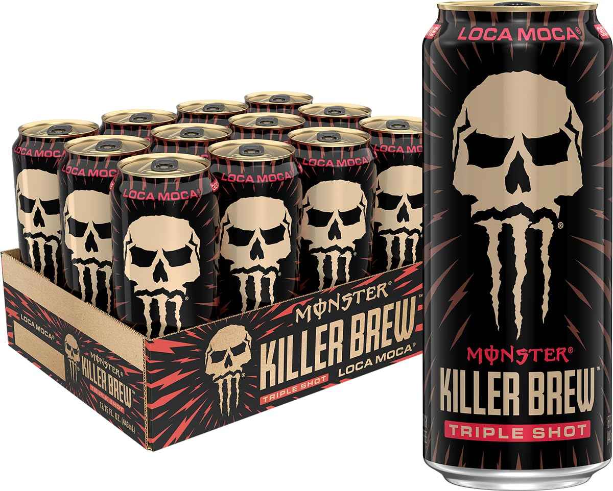 Monster Energy Killer Brew Loca Moca, 15 Fl Oz | Pack of 12