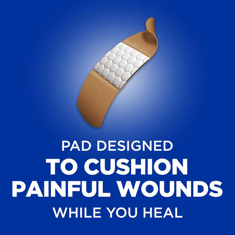 BAND-AID Brand Flexible Fabric Adhesive Bandages, Assorted Sizes, 100 Count