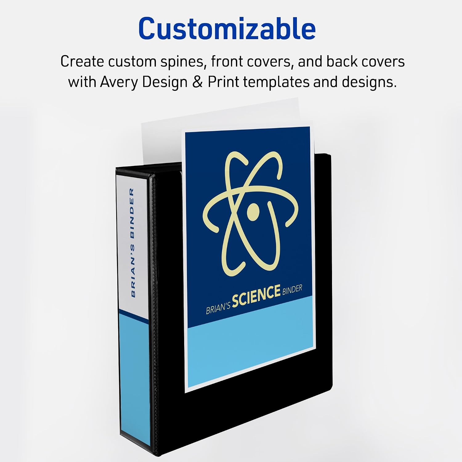 Avery Heavy-Duty View 3 Ring Binder, 2" EZD Rings, 1 White Binder