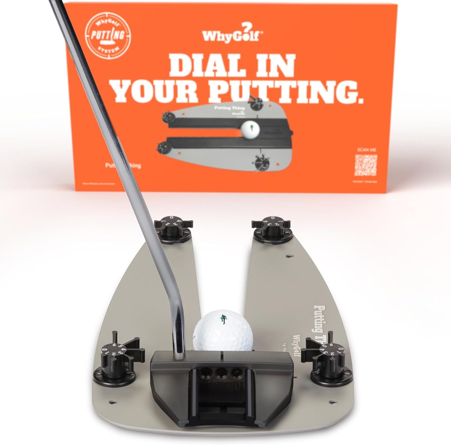 WHYGOLF Putting System & Putting Thing – Golf Training Aid for Stroke, Accuracy & Green Reading – Adjustable Putting Gates for Home & Green Practice – Putter Teaching Tool for Better Control