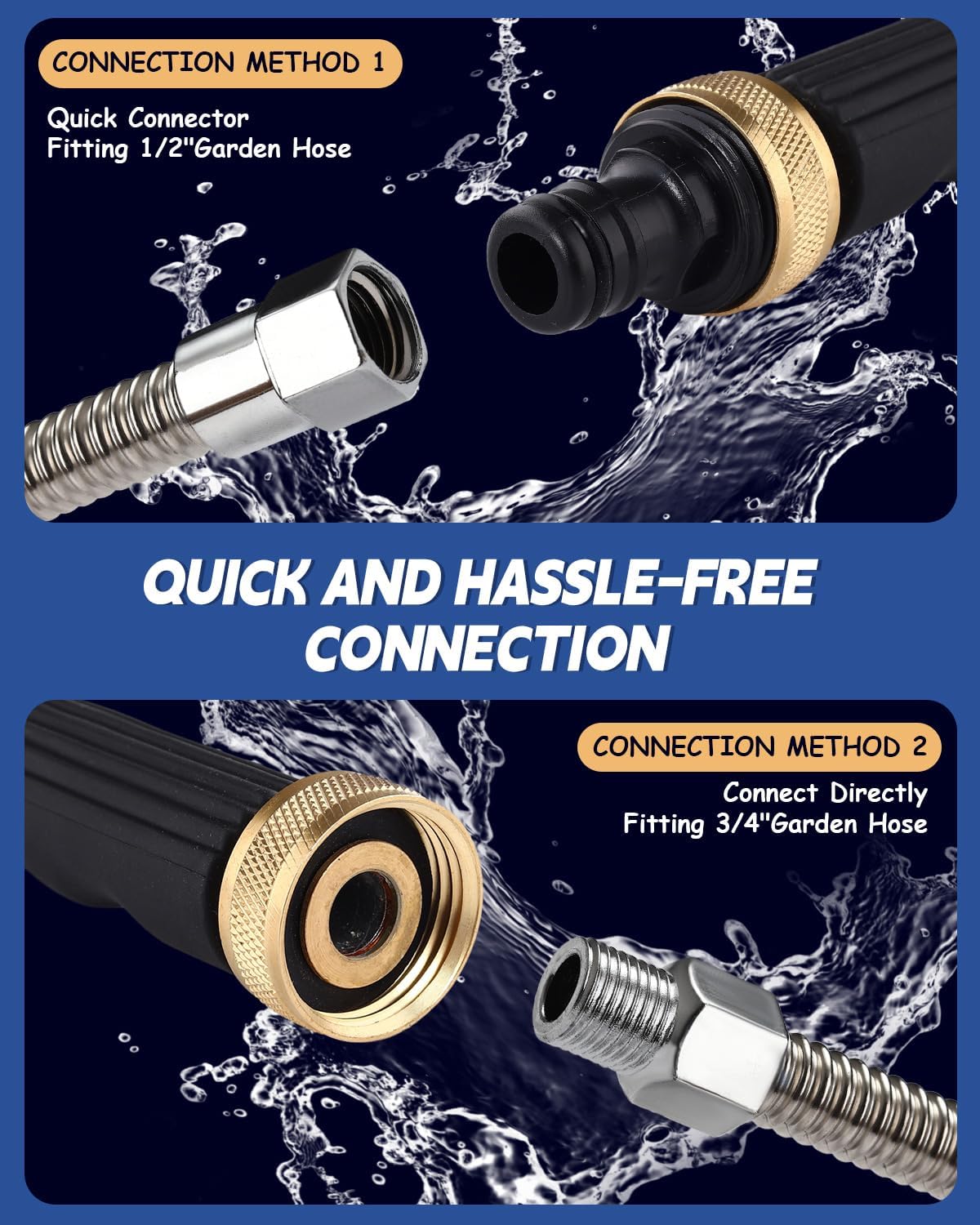 2026 Upgraded Jet Nozzle Power Washer for Garden Hose
