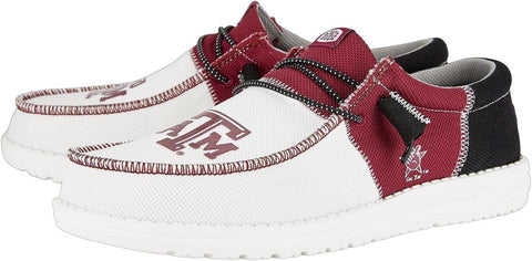 HEYDUDE Men's Wally Tri Slip On Loafer | College Team Logo