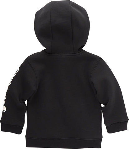 Carhartt Kid's CP8675 Long-Sleeve Full-Zip Logo Sweatshirt - Boys