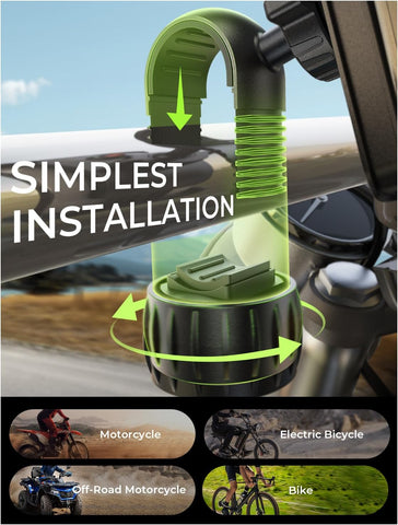 LISEN Bike Phone Holder for Bike Scooter Ebike Bicycle Motorcycle, Blue