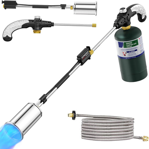Sondiko Propane Torch Weed Burner with 10 FT Hose, High Output Weed Torch