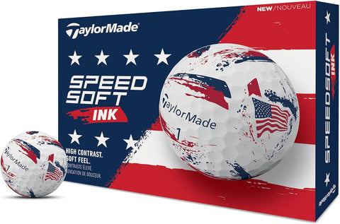 TaylorMade SpeedSoft Golf Balls, Maximum Distance with Ultra-Soft Feel, Perfect for Off The Tee and Around The Green