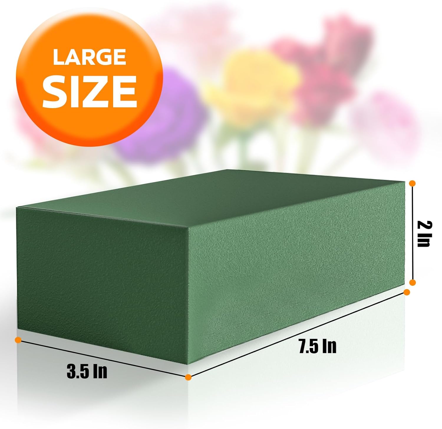 Large 6 Pack Floral Flower Foam Blocks, Styrofoam for Flower Arrangements