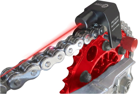 Chain & Sprocket Alignment Tool - Laser Application