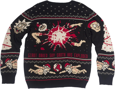 Ripple Junction Official Rick and Morty Christmas Sweaters for Men or Women - Ugly Novelty Sweater Gift