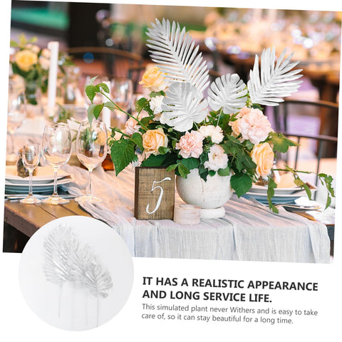Alipis 48pcs Artificial Leaves Decor for Wedding and Party Layout Props Simulation Leaves for Home Decoration Floral Arrangements and Use