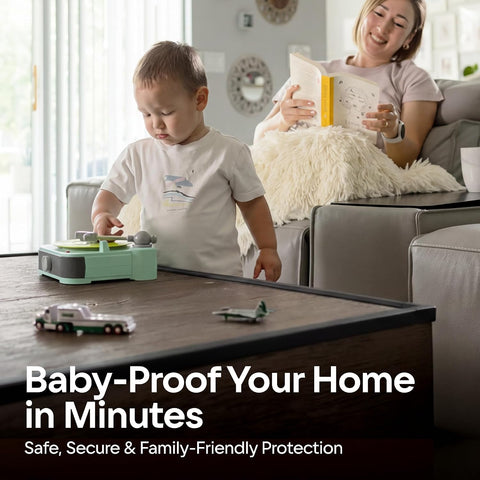 Komfortology Baby Proof Corner Edge Protector, 12ft, Black