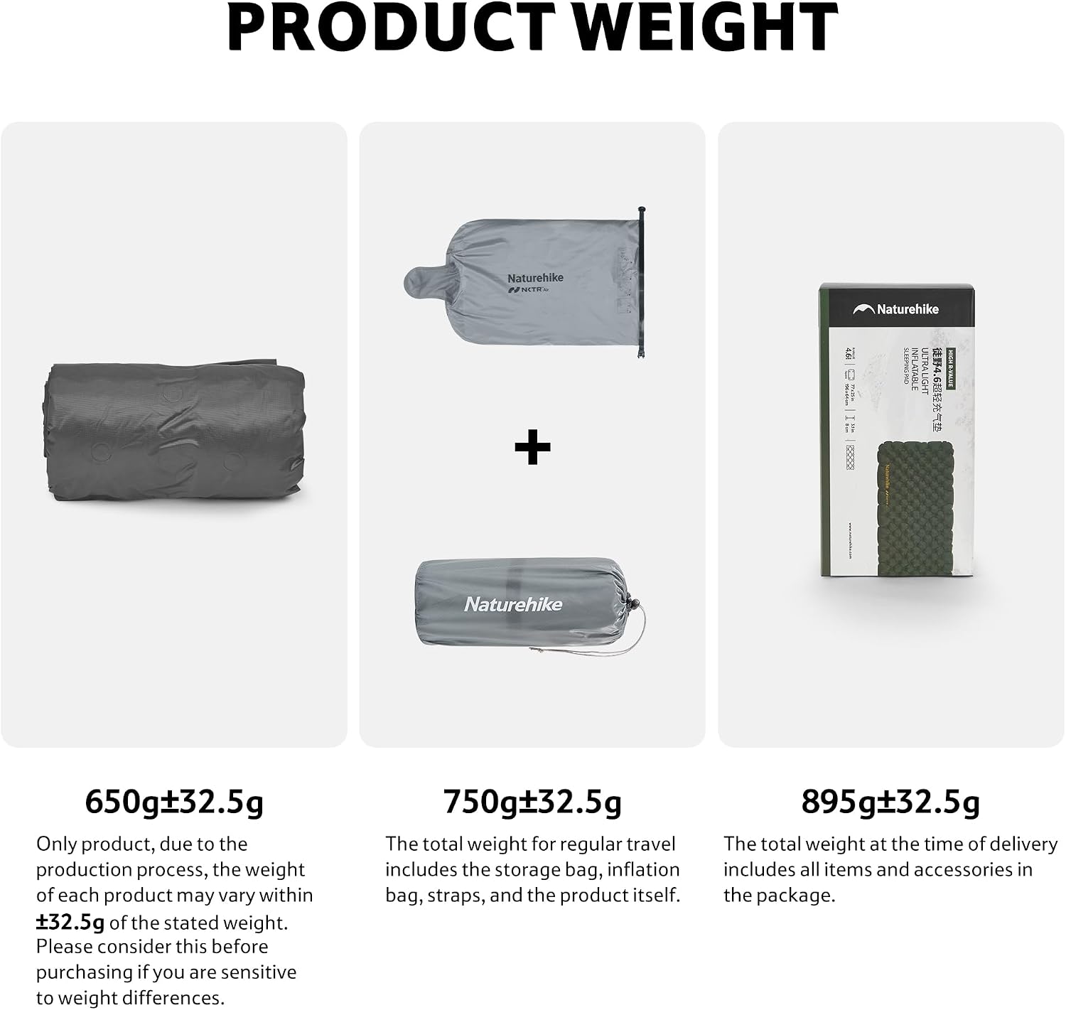Naturehike Ultralight Insulated Sleeping Pad 4.6 R-Value
