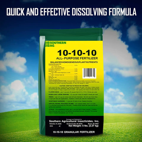 Southern Ag All Purpose Granular Fertilizer 10-10-10, 5 LB Size: 5 LB