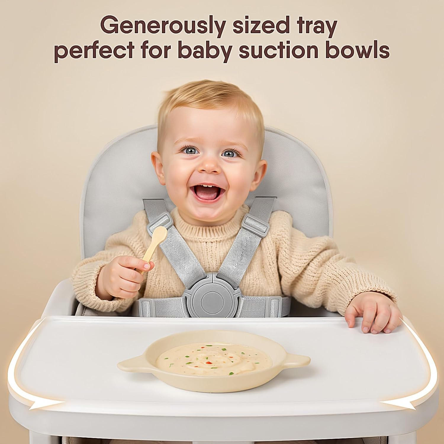 Obee Odee 3-in-1 Portable Baby High Chair for Babies and Toddlers (Grey)