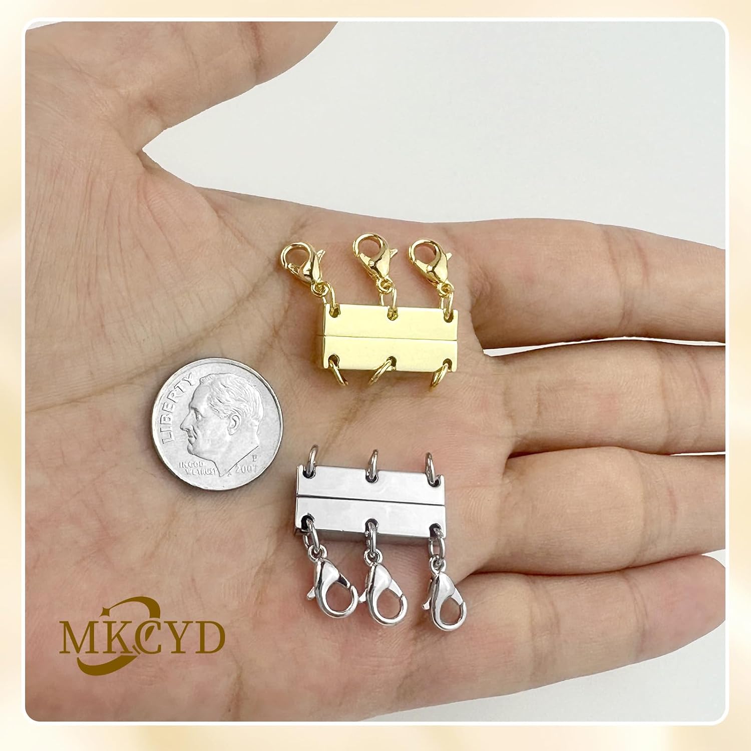 MKCYD Multi Necklace Layering Clasp Strong Magnetic Clasps