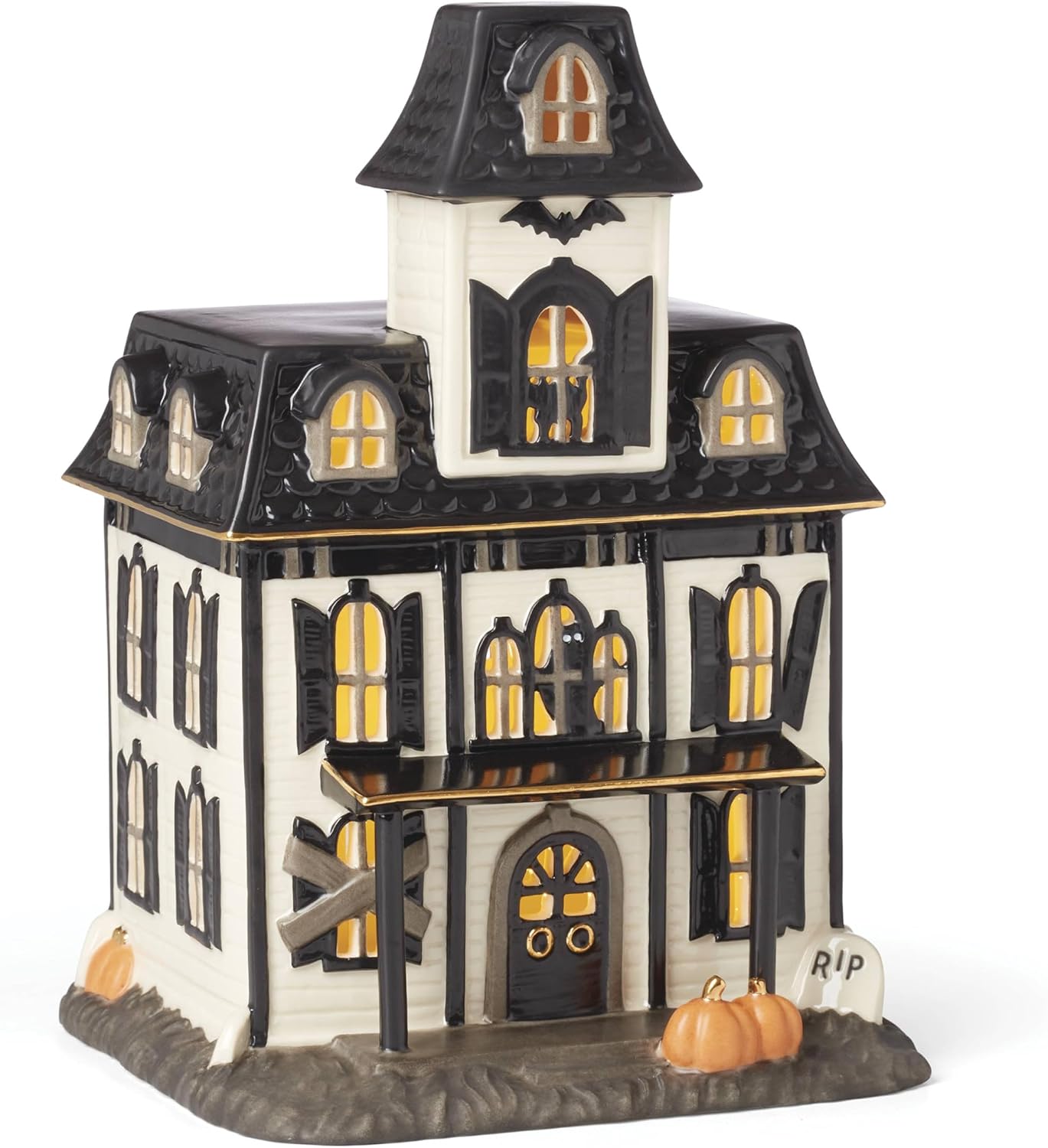 Lenox Vintage Halloween Light-Up House Figurine