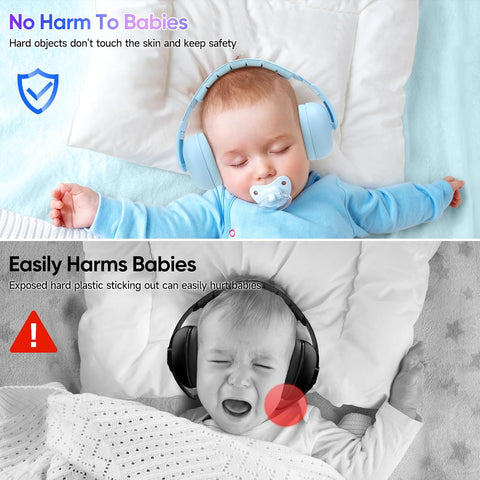Floriogra Baby Headphones for Noise - [Upgraded Friendly Version] Infant Ear Muffs Noise Protection - Toddler Noise Cancelling Headphones - Baby Ear Protection for 3 Months to 3 Years