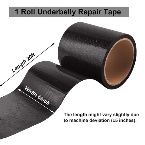 PlusRoc RV Underbelly Material Flex Belly Tape Tear Repair Patch(6'' x 20')