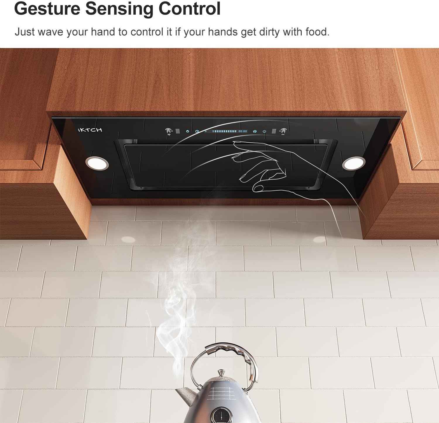 30 Inch Range Hood Insert, 900 CFM Convertible Vent Hood with 4-Speed Fan