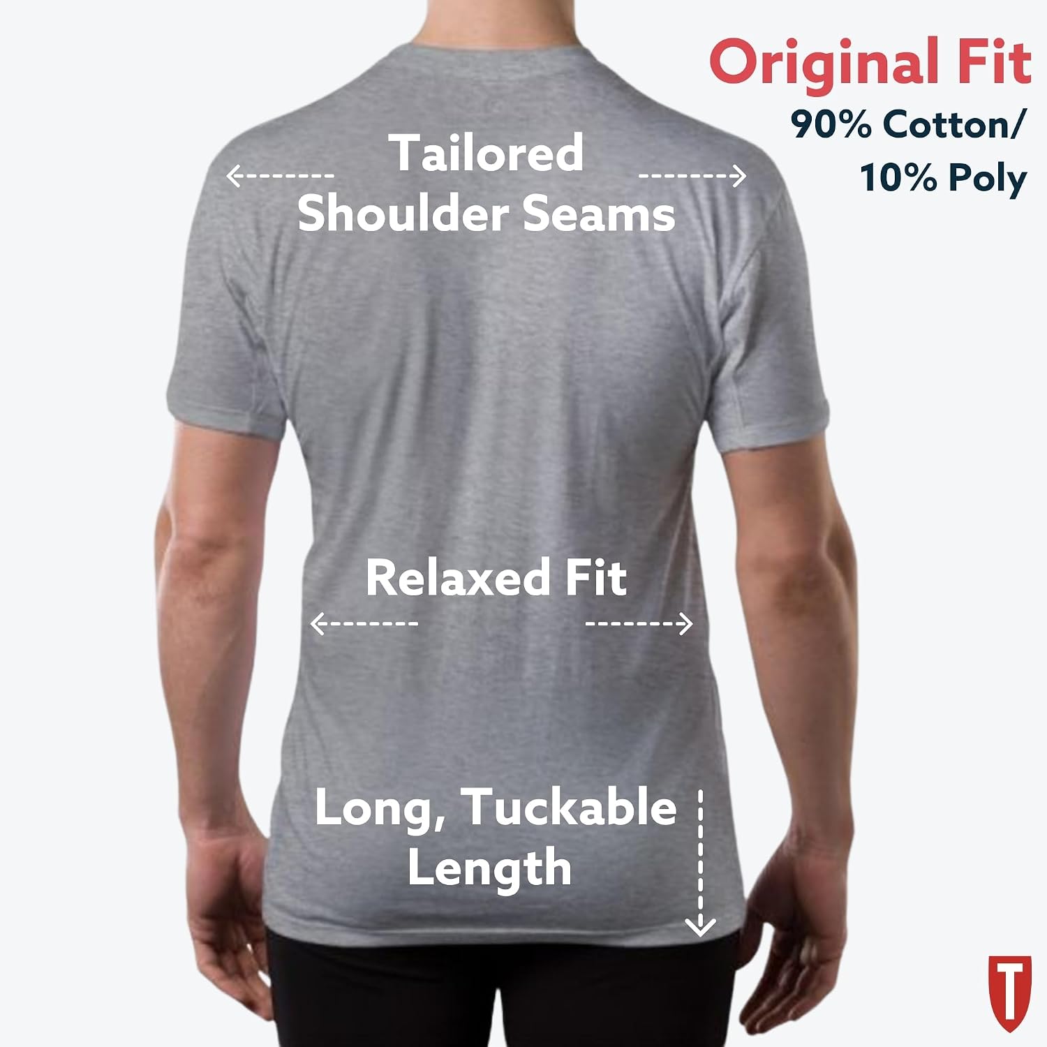 Men's Cotton Sweatproof Undershirt, Odor & Sweat Blocking, V-Neck