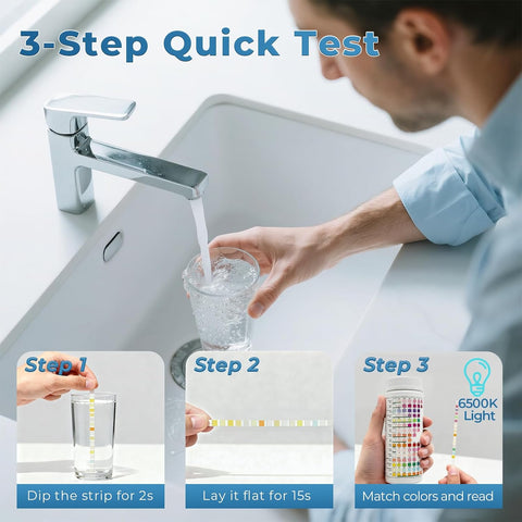 TESPERT 16in1 Water Test Kit 125ct, Lead Water Tester for Drinking Water