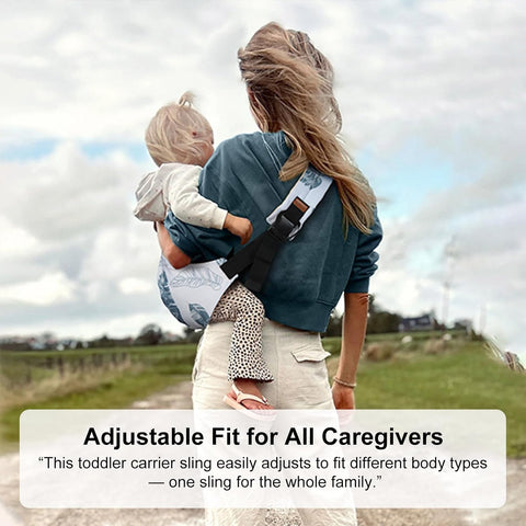 2 Packs Toddler Carrier,Baby Sling Carrier,Baby Sling,Lightweight, Portable, Ergonomic-Designed, Travel-Friendly, Secure & Safe Baby Carriers(Black+Beige)
