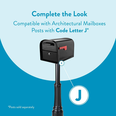 Architectural Mailboxes 6300B-10 Oasis 360 Locking Parcel Mailbox, Extra Large, Black, 6300B-10