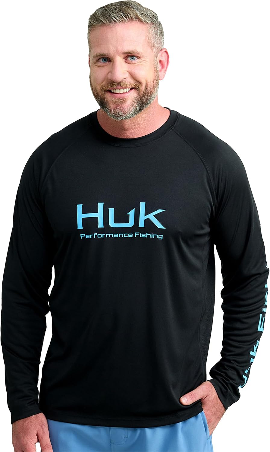 HUK Men's Pursuit Vented Long Sleeve Fishing Shirt (+30 UPF)