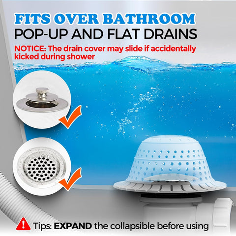 zaa Shower Drain Hair Catcher Bathtub Drain Strainer Sink Drain Protector