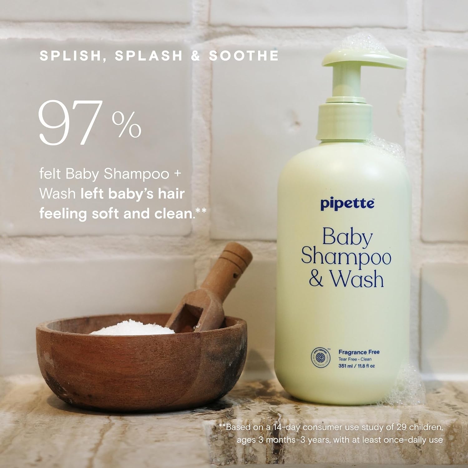 Pipette Baby Shampoo + Wash Duo, Fragrance Free & Vanilla (Pack of 2)