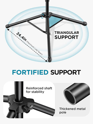 InnoGear Mic Stand Floor Tablet Phone Holder Tripod Microphone Boom Arm