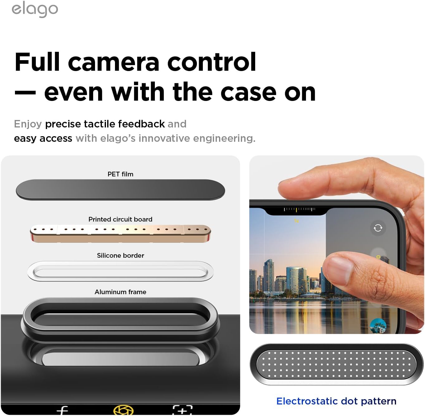 elago Premium Magnetic Silicone Case for iPhone 17 Pro Black