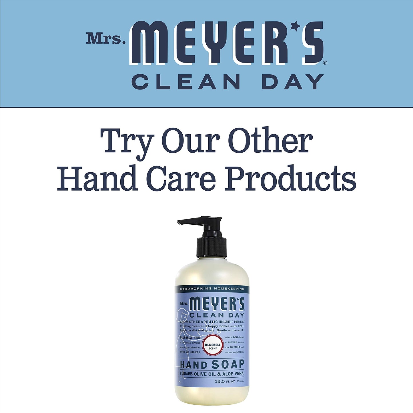 MRS. MEYER'S CLEAN DAY Bluebell Hand Soap (12.5 Fl Oz (Pack of 2))