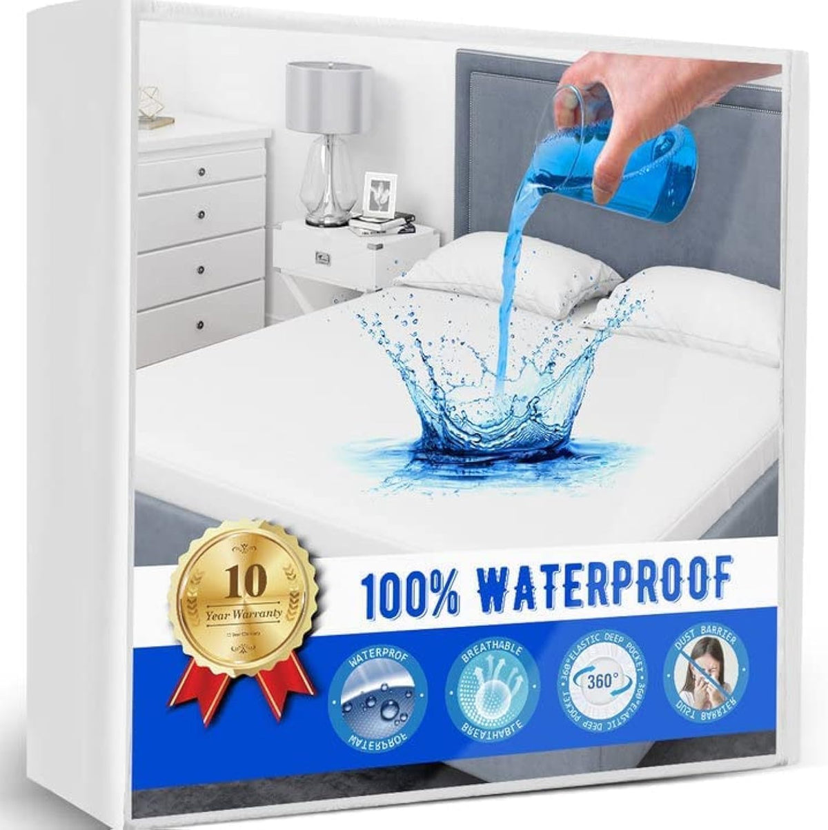 Twin Mattress Protector Waterproof for Kids Mattress Pad Cover 39 x 75