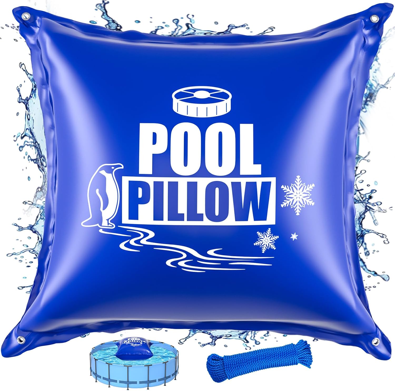 Pool Pillows for Above Ground Pools, 7 Ft Winter Pool Cover Pillow