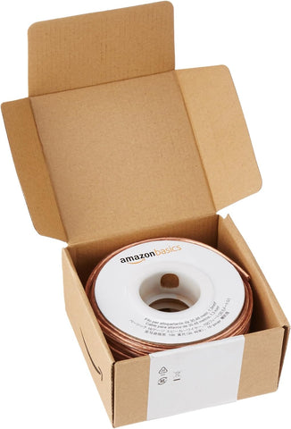 Amazon Basics 16-Gauge Speaker Wire Cable, Polarity Marked, 100 ft, Bronze