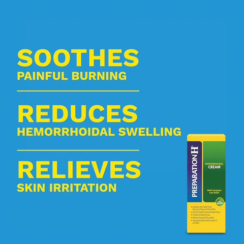 Preparation H Hemorrhoid Symptom Treatment Cream, 2 x 1.8 oz Tubes