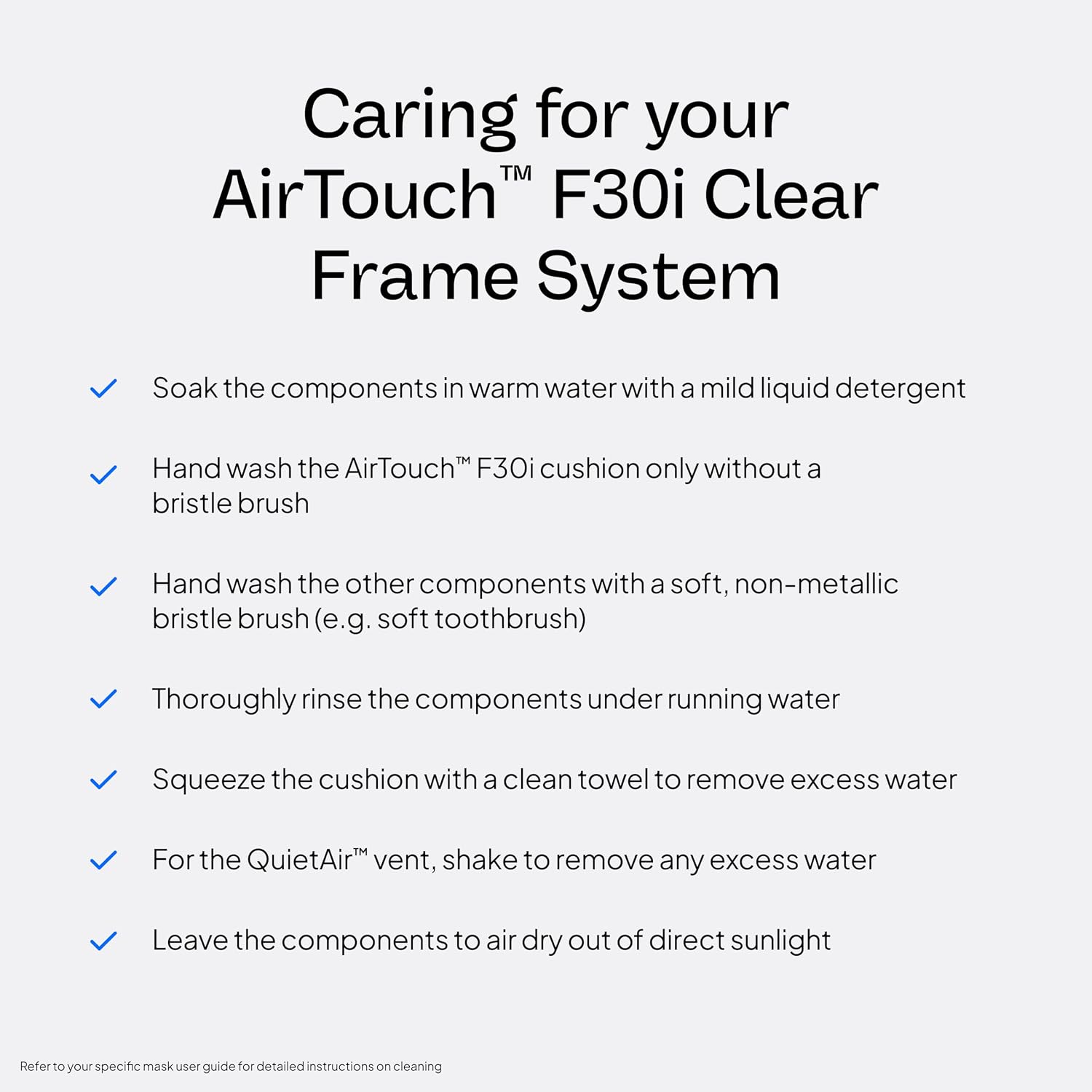Resmed AirTouch F30i Clear Frame System, Medium Cushion/Large Frame