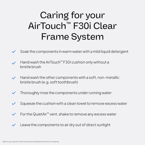Resmed AirTouch F30i Clear Frame System, Medium Cushion/Large Frame
