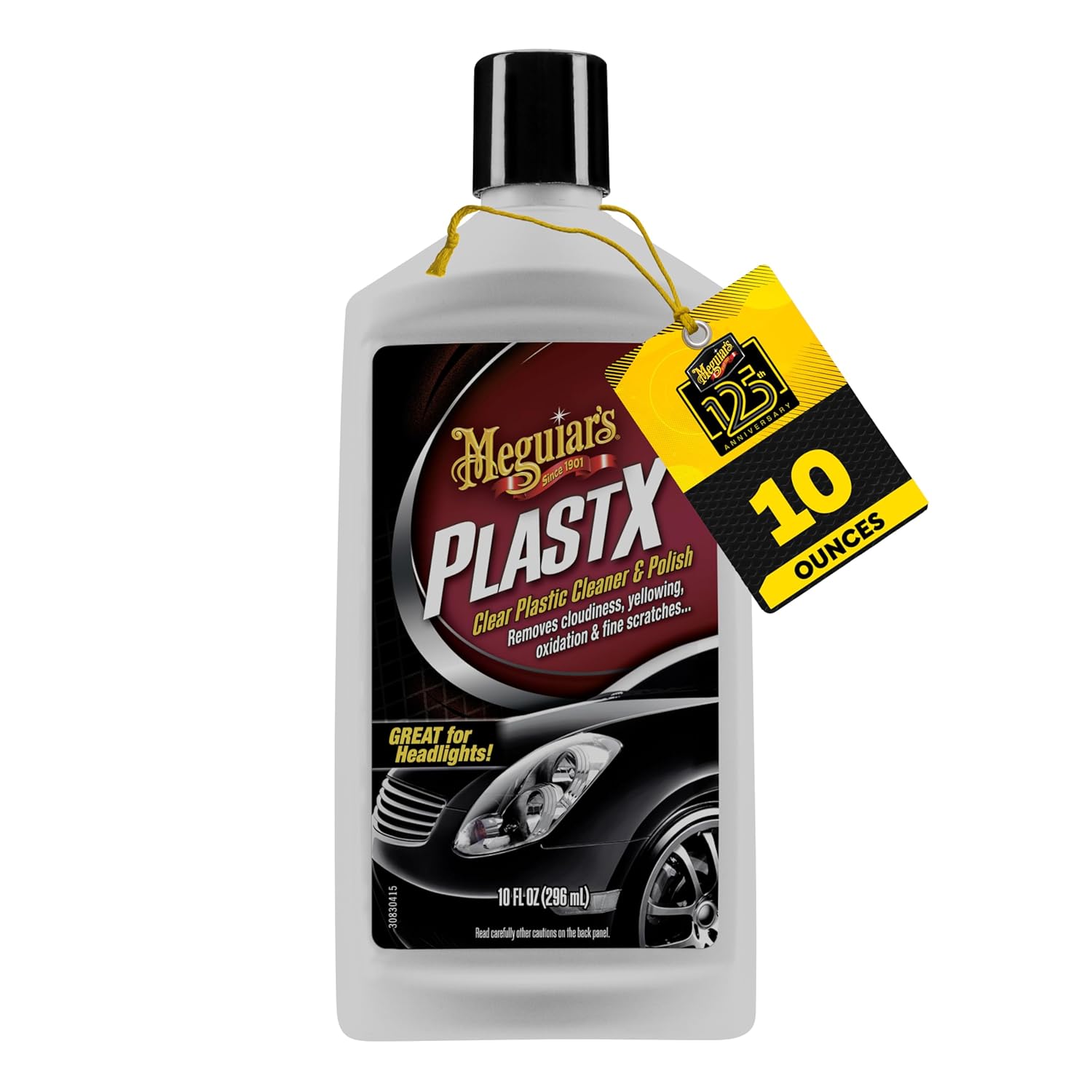 Meguiar's PlastX Clear Plastic Polish Headlight Restoration Polish, 10 Oz